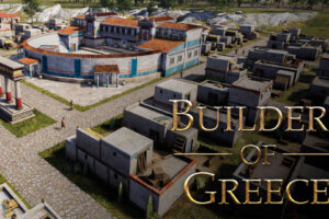 Imagen del juego builders of greece y su logotipo